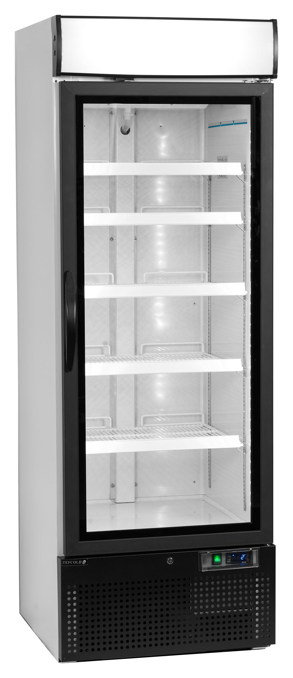 Meuble réfrigéré professionnel 1 porte vitrée Blanc positif - NC2500G - Tefcold