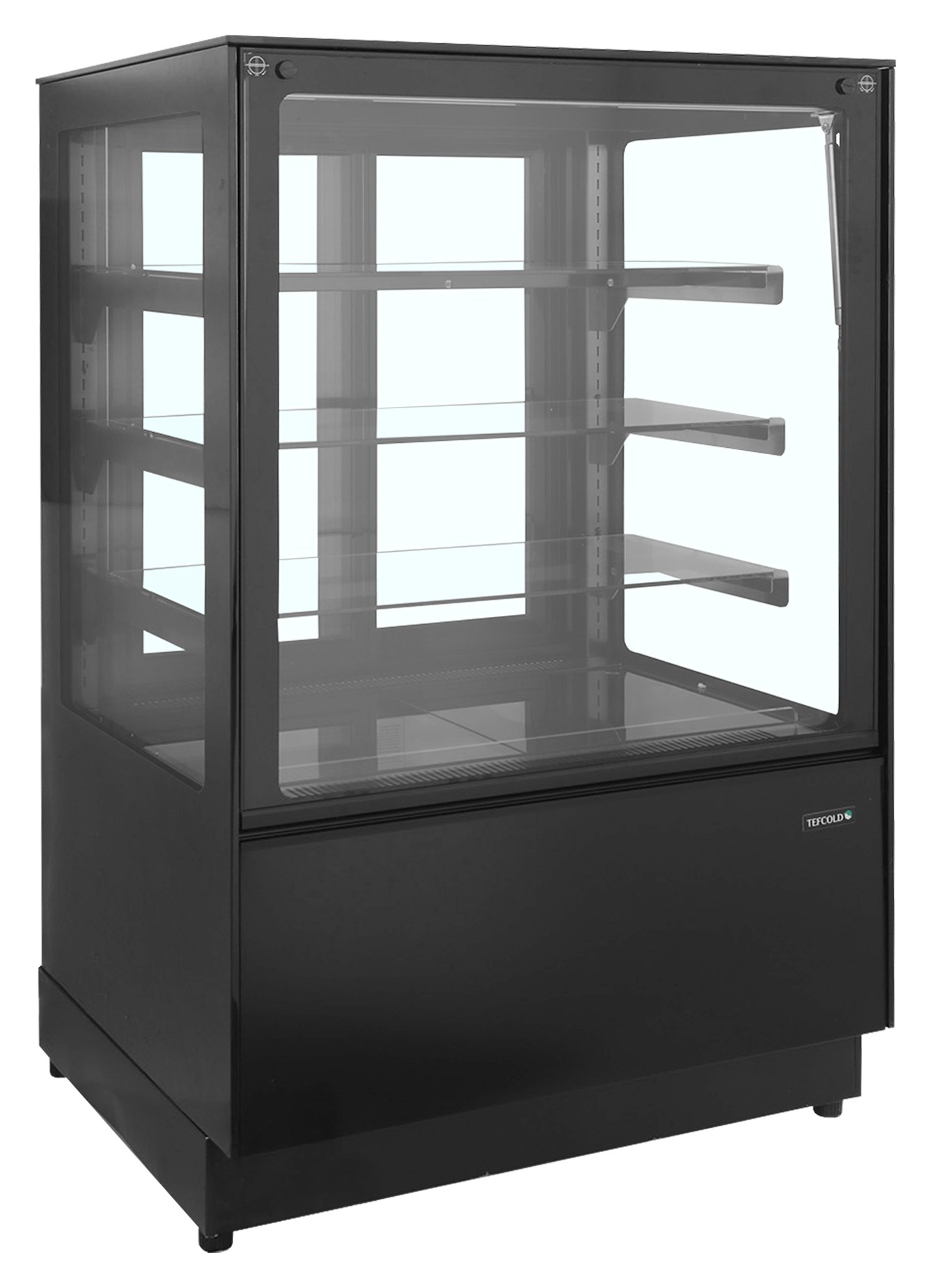 Vitrine réfrigérée professionnelle 2 portes vitrées coulissantes noire 248 l - PDA3-CTF90B-1 - Tefcold