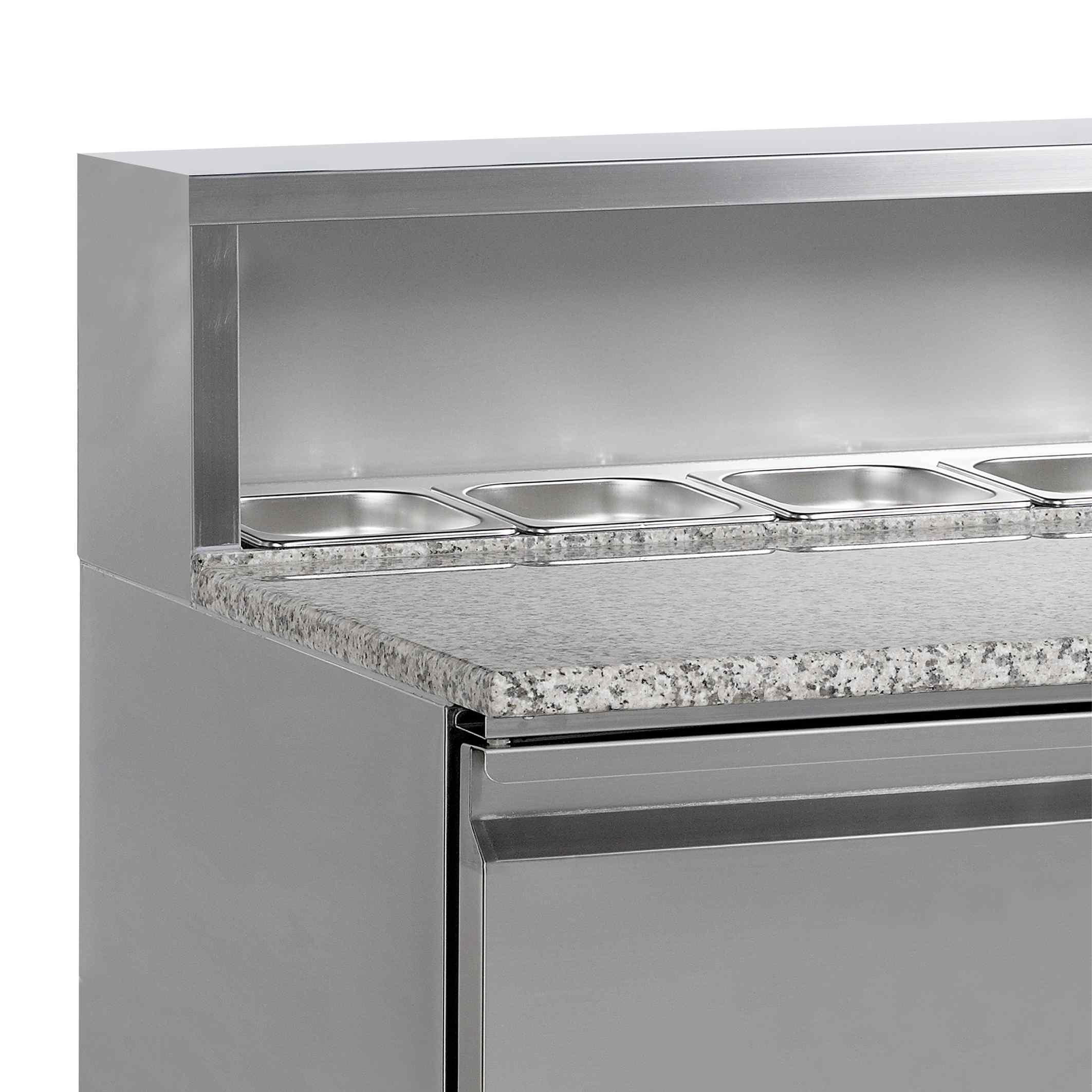 Équipement professionnel dessus granite 2 portes pleines positif - PT920 - Tefcold en cuisine professionnelle