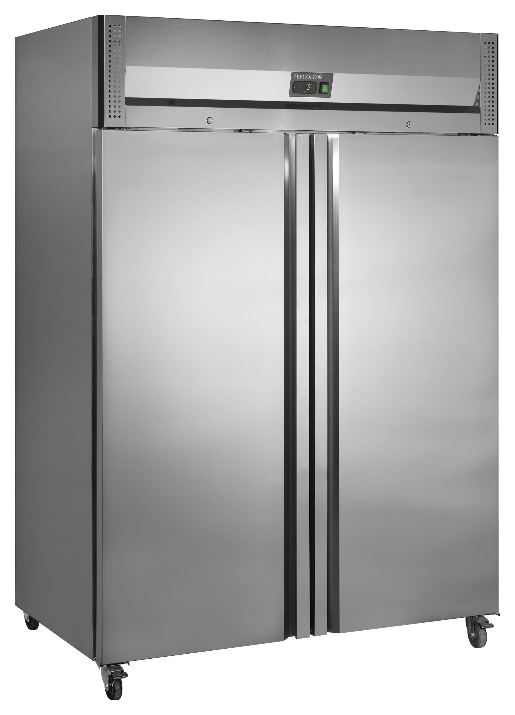 Réfrigérateur professionnel 2 portes en acier inoxydable 954 litres positif - RK1420X1 - Tefcold