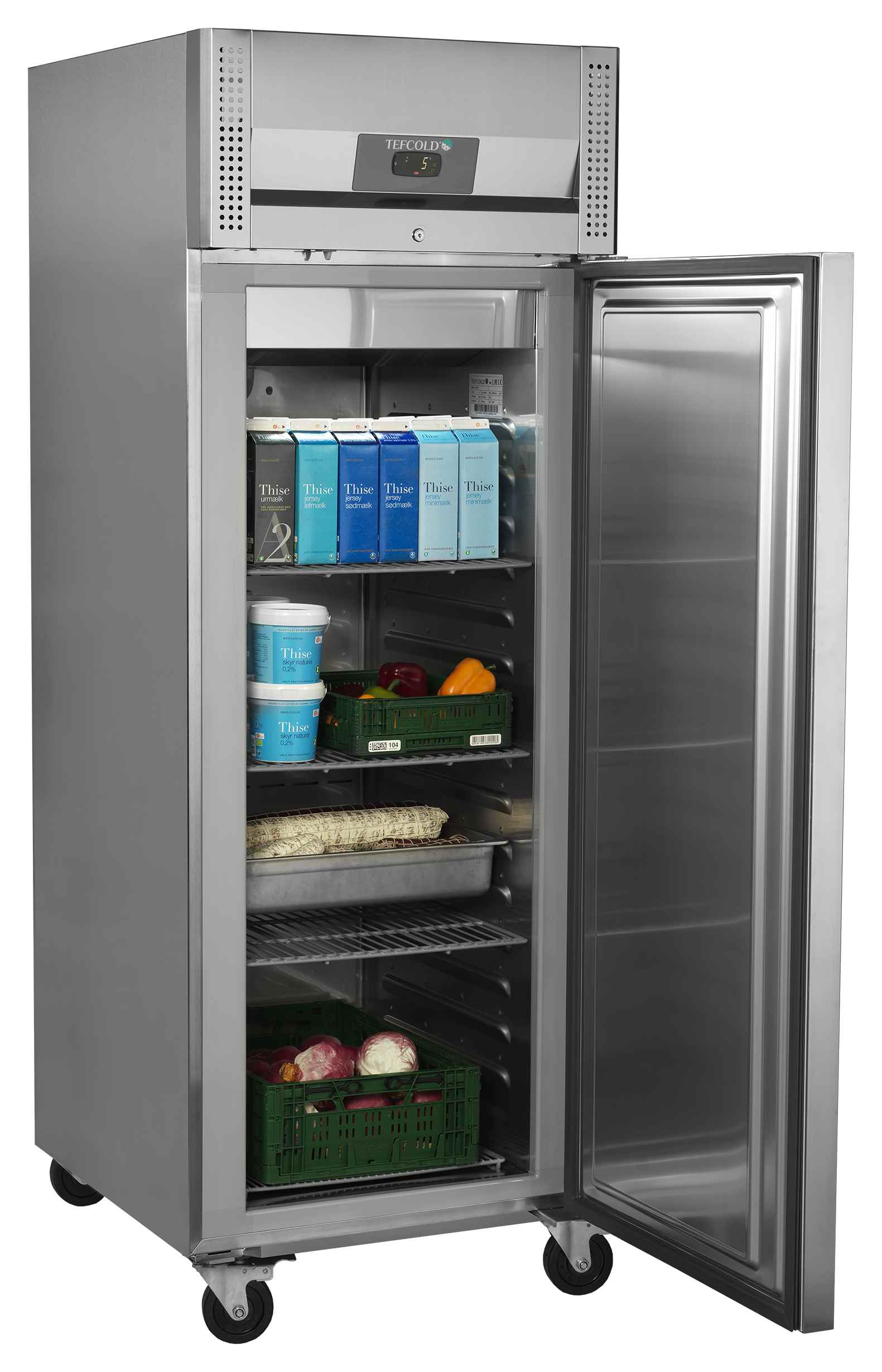 Réfrigérateur professionnel 1 porte positif 408 litres - RK710X1 - Tefcold en cuisine professionnelle