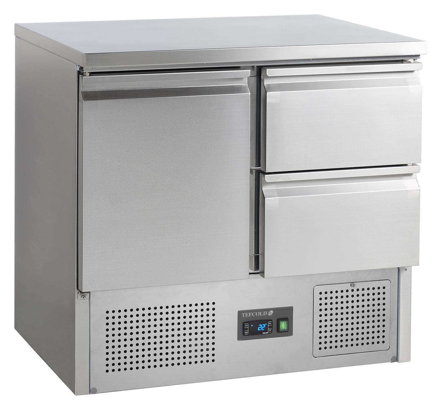 Équipement professionnel 1 porte pleine capacité 230 litres positif - SA912 - Tefcold