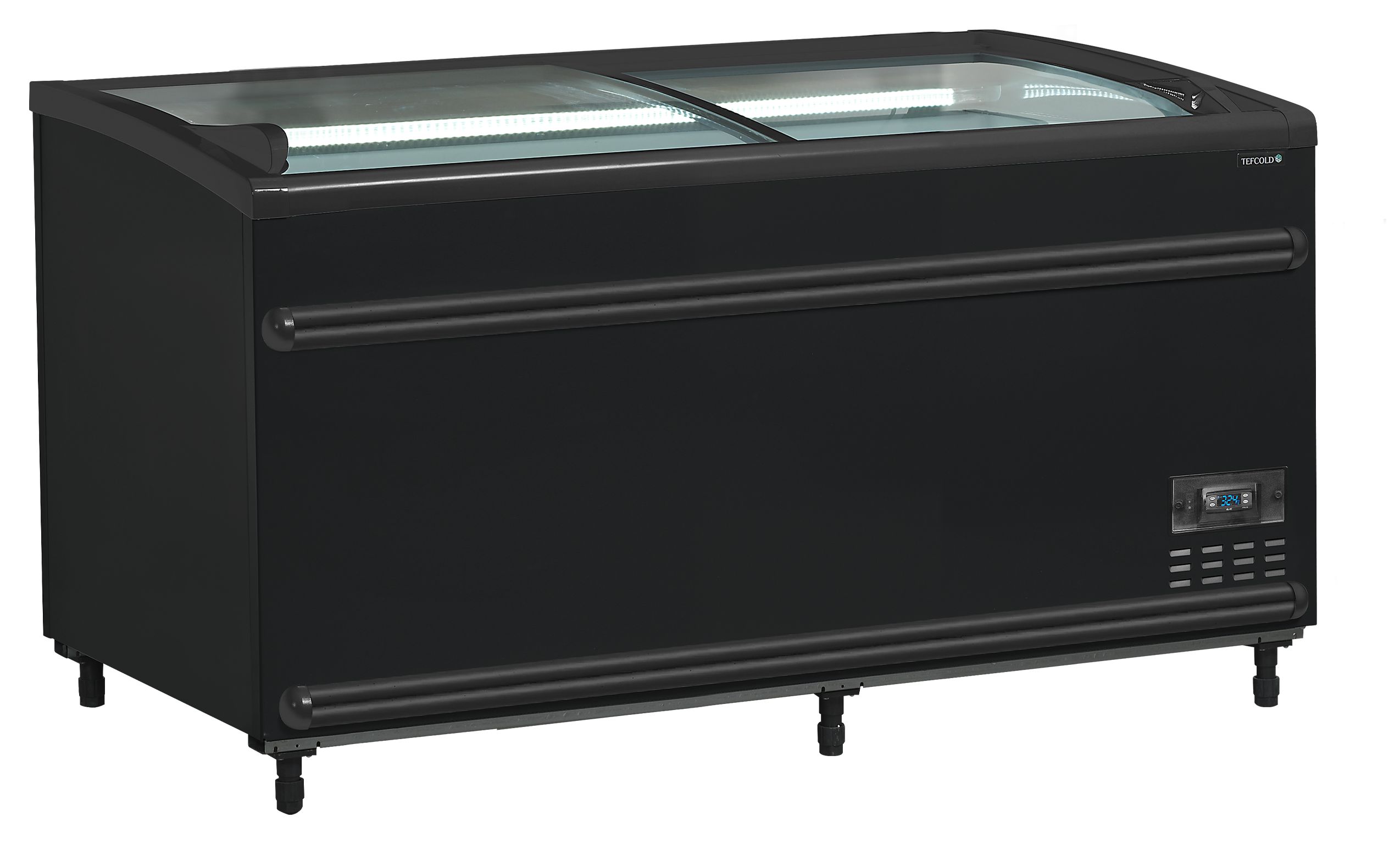 Meuble réfrigéré professionnel couvercles coulissants incurvés capacité nette 422 l - SFI145B-CF VS - Tefcold
