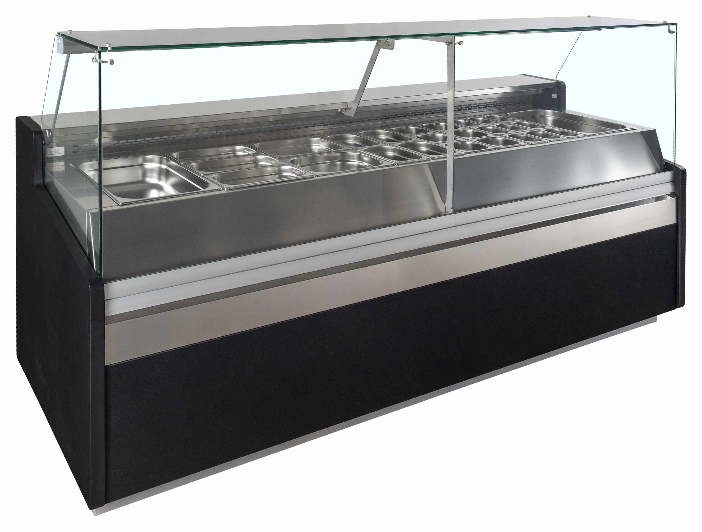 Vitrine réfrigérée professionnelle positive 277 L noire - SPID250 - Tefcold