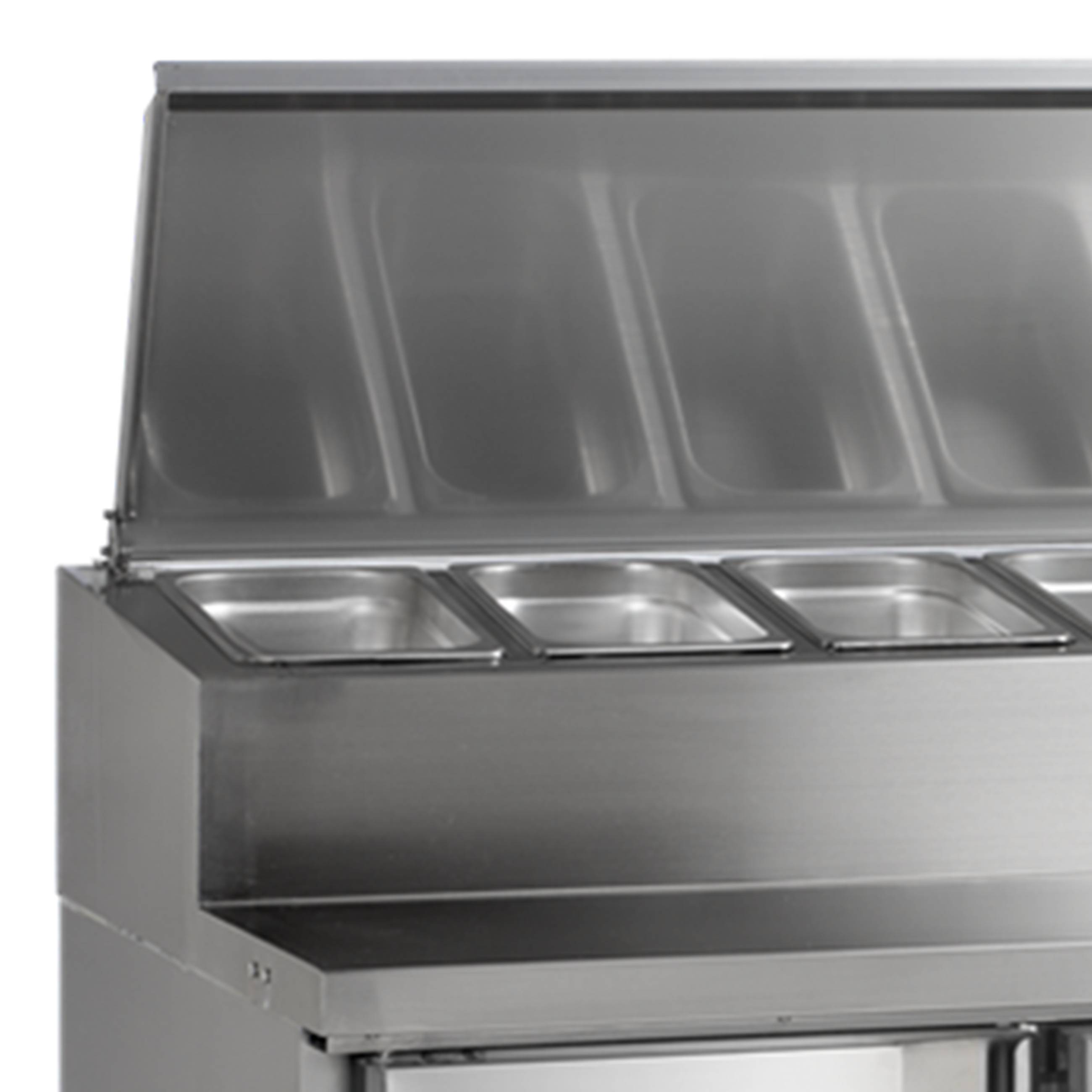 Comptoir réfrigéré professionnel 3 portes avec cuve pour GN1/3 positif - SS7300 - Tefcold en cuisine professionnelle