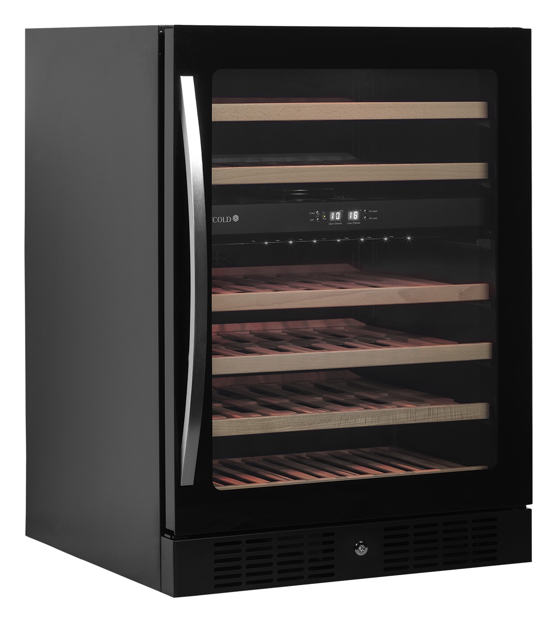 Cave à vin professionnelle noire 1 porte vitrée positive 141 L - TFW200-F - Tefcold