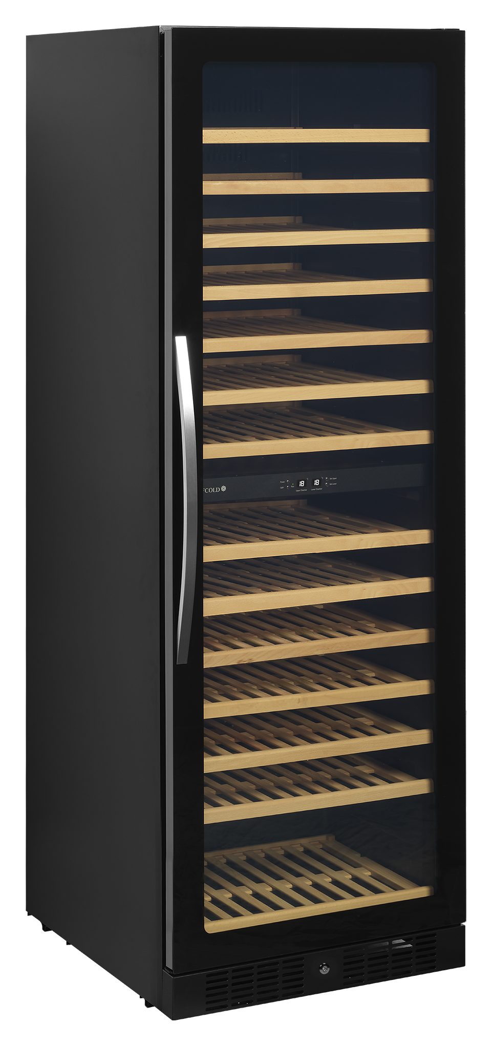 Cave à vin professionnelle noire 1 porte vitrée positive 350 L - TFW400-2F - Tefcold