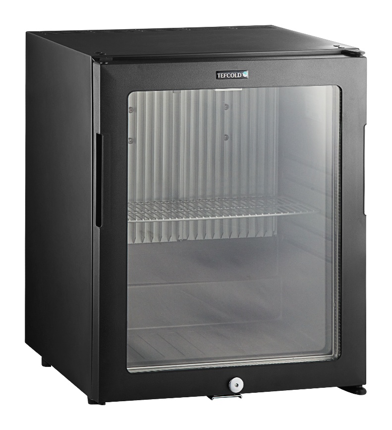 Réfrigérateur professionnel gris 1 porte vitrée positif 26 l - TM33G-1 - Tefcold