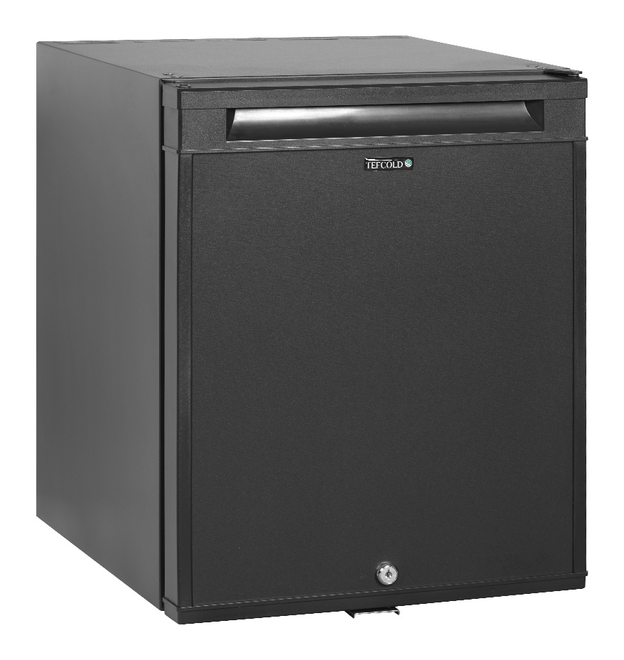 Réfrigérateur minibar professionnel noir 1 porte pleine positif 24 litres - TM35C - Tefcold