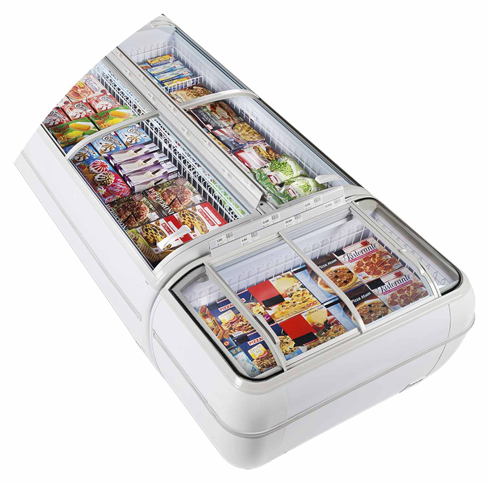 Congélateur professionnel à couvercle basculant capacité 1255 l - TWIN 220-CF - Tefcold en cuisine professionnelle