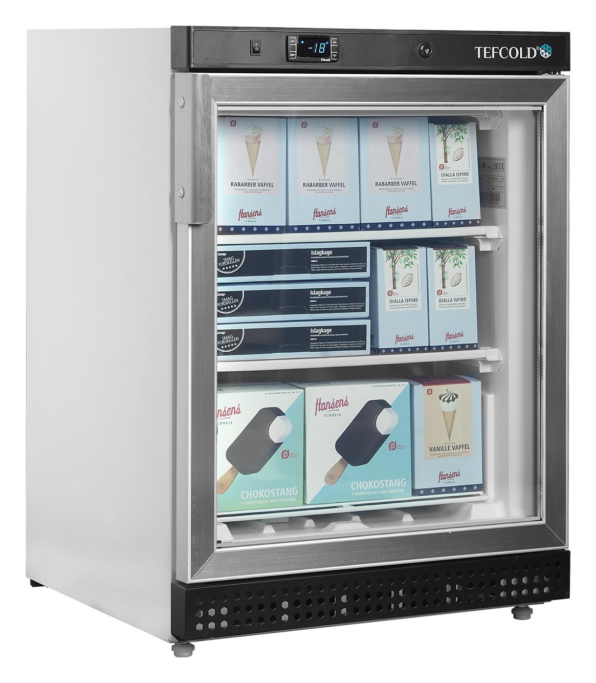 Congélateur professionnel 1 porte vitrée blanc 120 l - UF200G - Tefcold en cuisine professionnelle