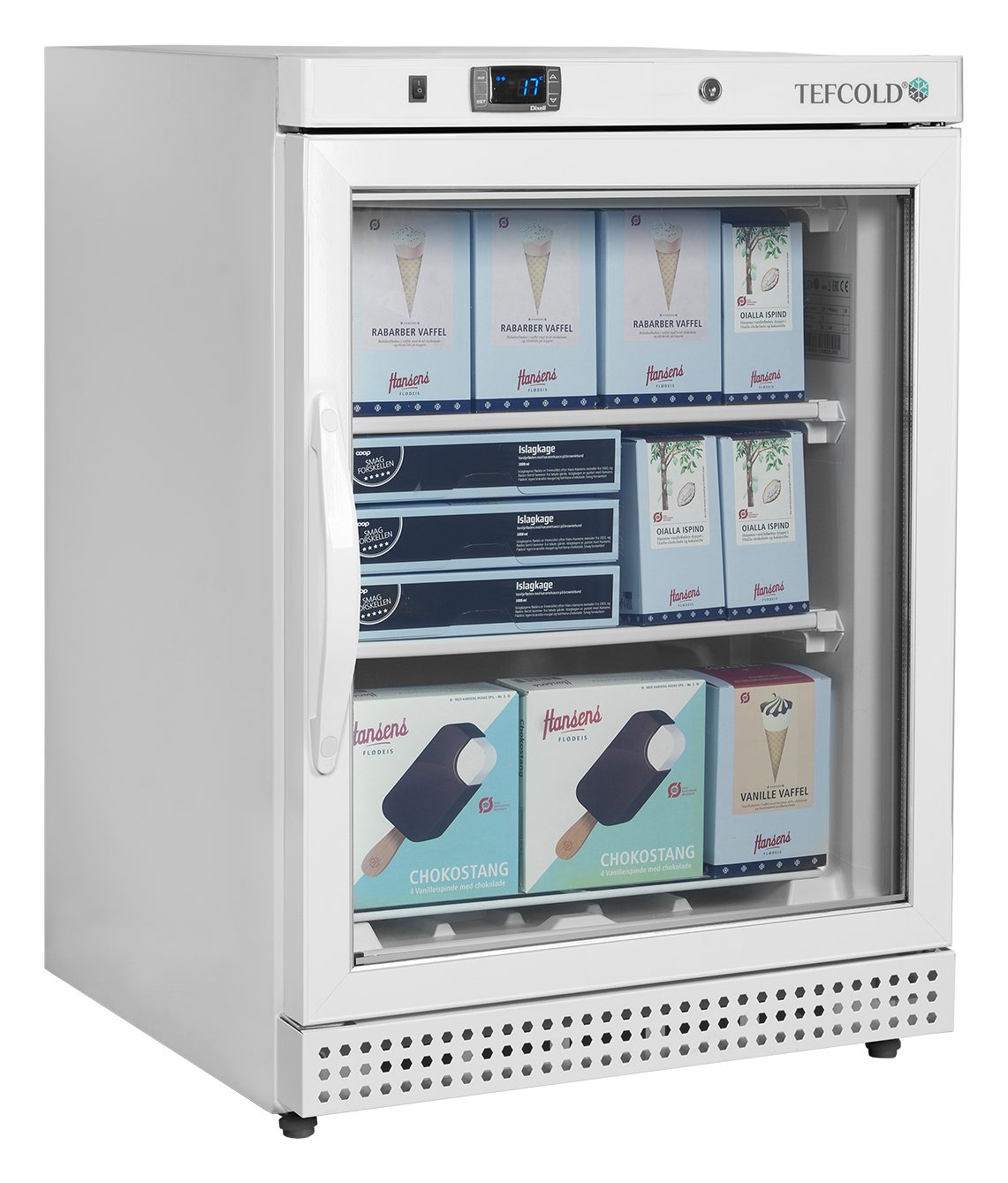 Congélateur professionnel vertical ventilé 1 porte vitrée blanc 120 l - UF200VGW - Tefcold en cuisine professionnelle