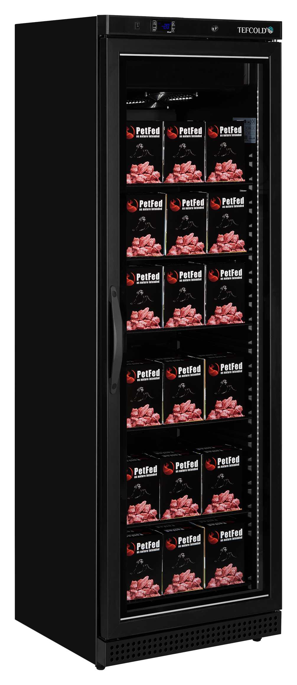 Congélateur professionnel noir 1 porte vitrée négatif - UF400VGB - Tefcold en cuisine professionnelle