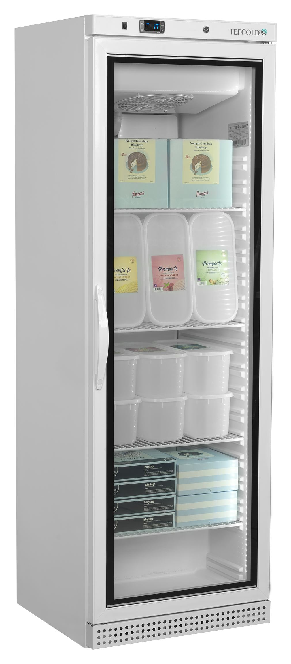 Congélateur professionnel ventilé 1 porte vitrée blanc 340 l - UF400VGW - Tefcold en cuisine professionnelle