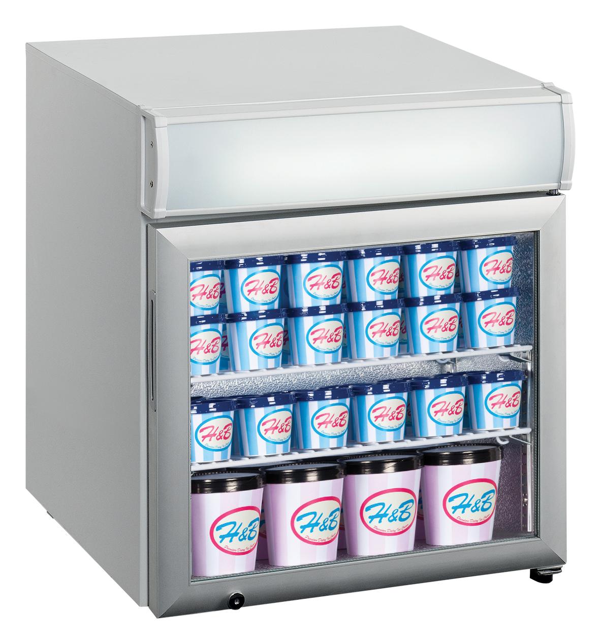 Équipement professionnel blanc 1 porte vitrée négatif 48 l - UF50GCP - Tefcold en cuisine professionnelle