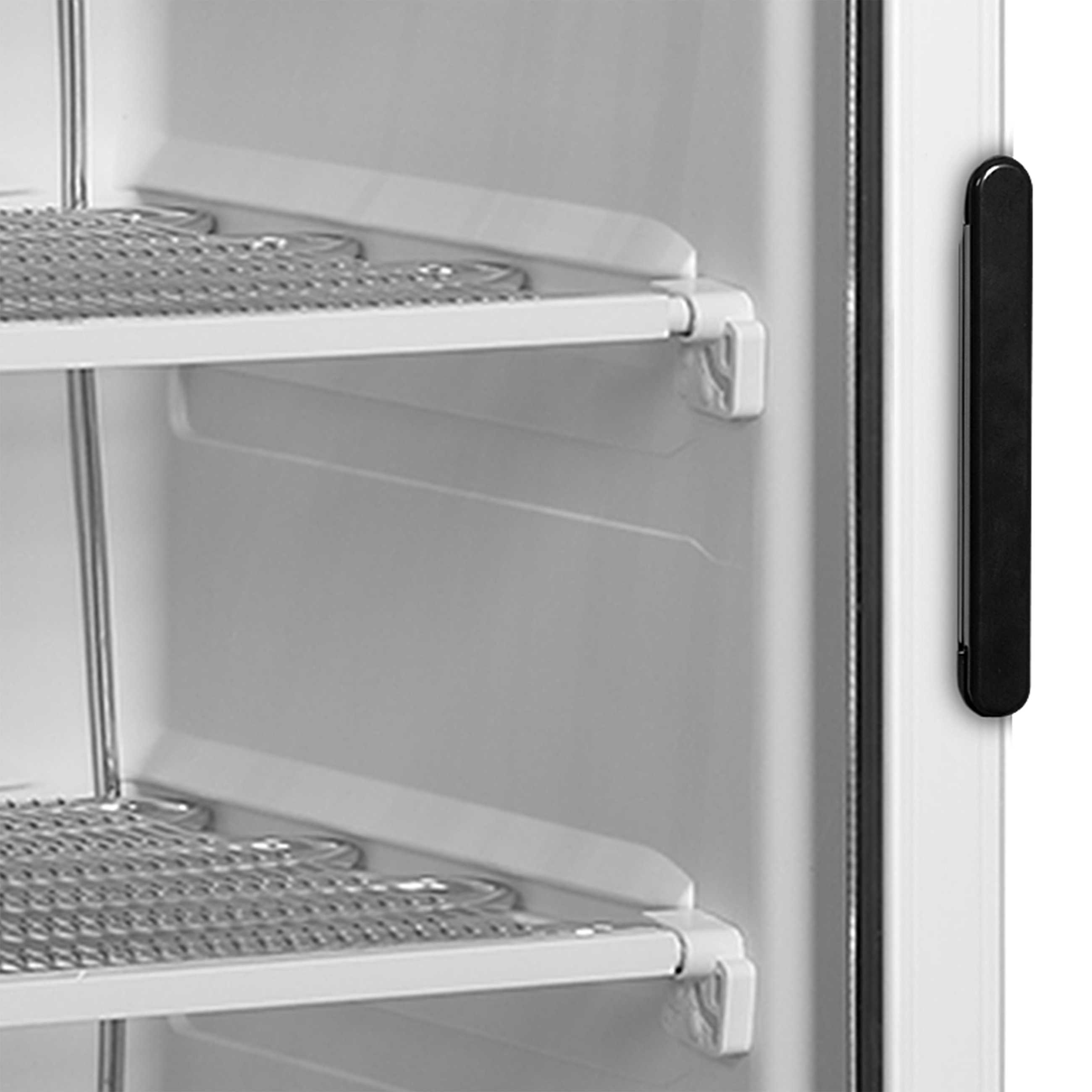 Vitrine négative professionnelle à 1 porte vitrée chauffée chromé - UFFS371G L/H - Tefcold en cuisine professionnelle