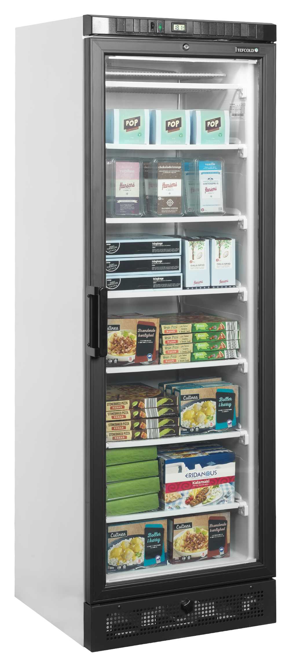 Vitrine professionnelle négative à porte vitrée chauffée chromé 270 l - UFSC371G - Tefcold en cuisine professionnelle