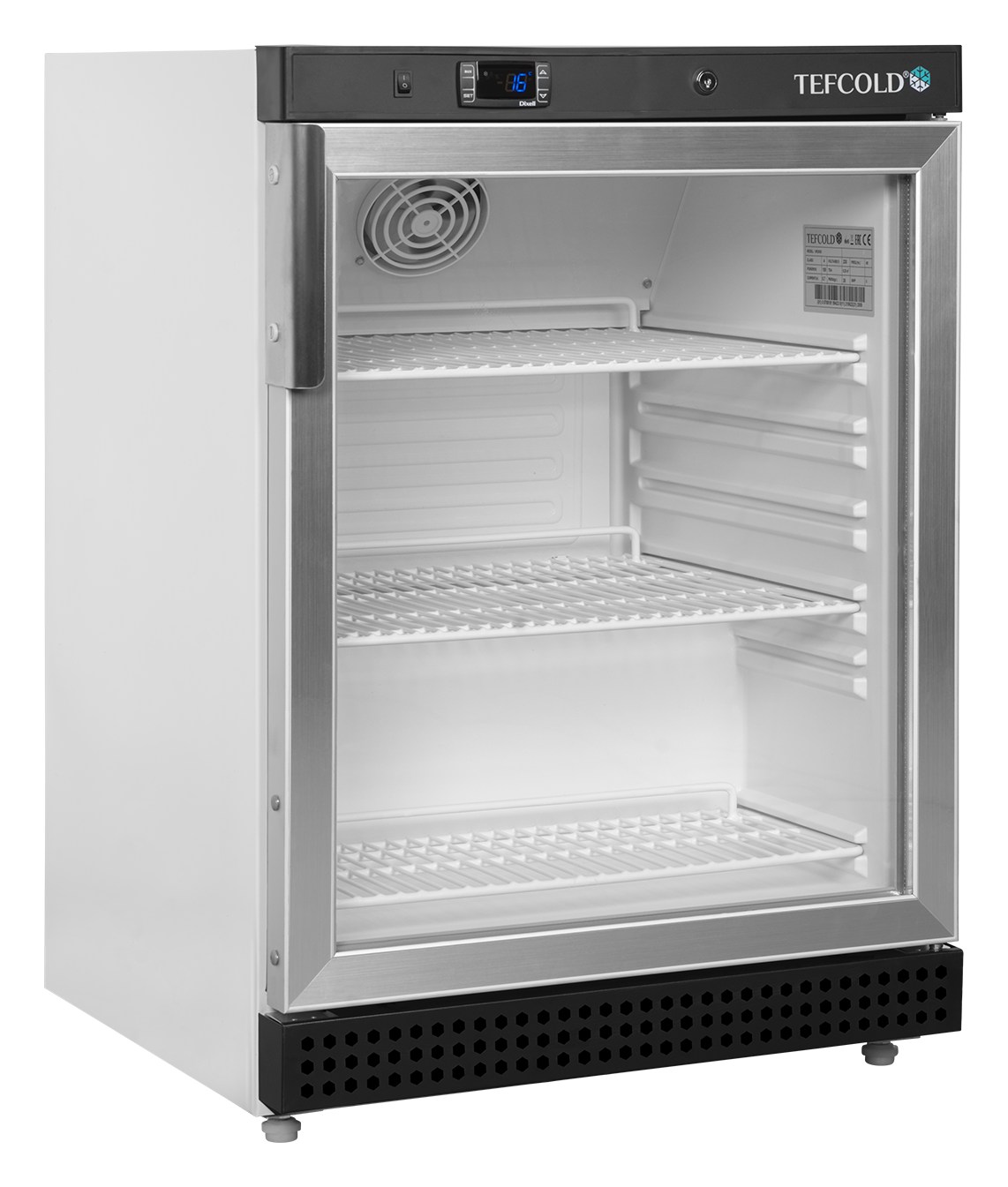 Vitrine réfrigérée professionnelle 1 porte vitrée Blanche 119 l - UR200G - Tefcold