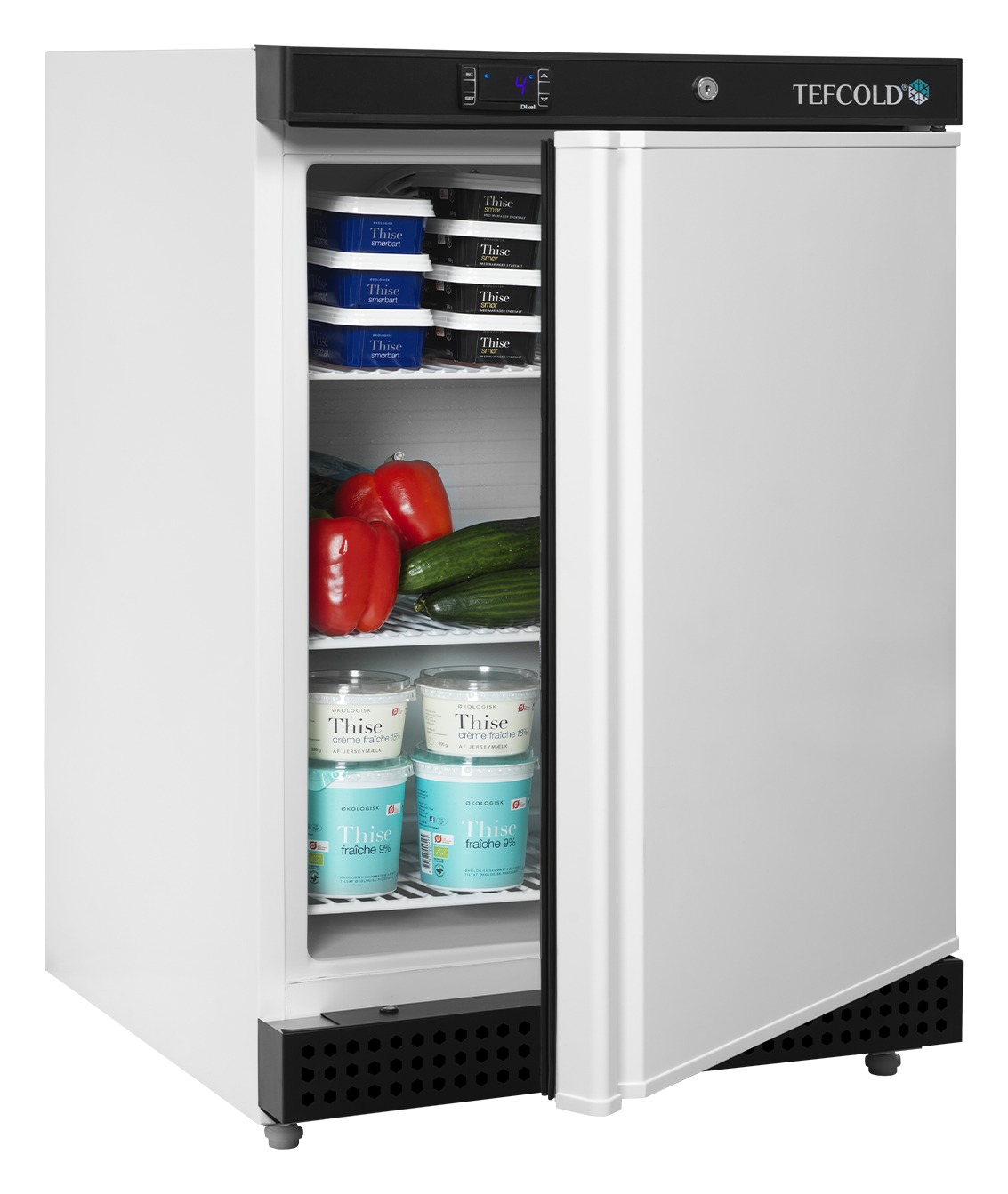 Réfrigérateur professionnel sous comptoir 1 porte pleine 119 L classe A - UR200W1 - Tefcold en cuisine professionnelle