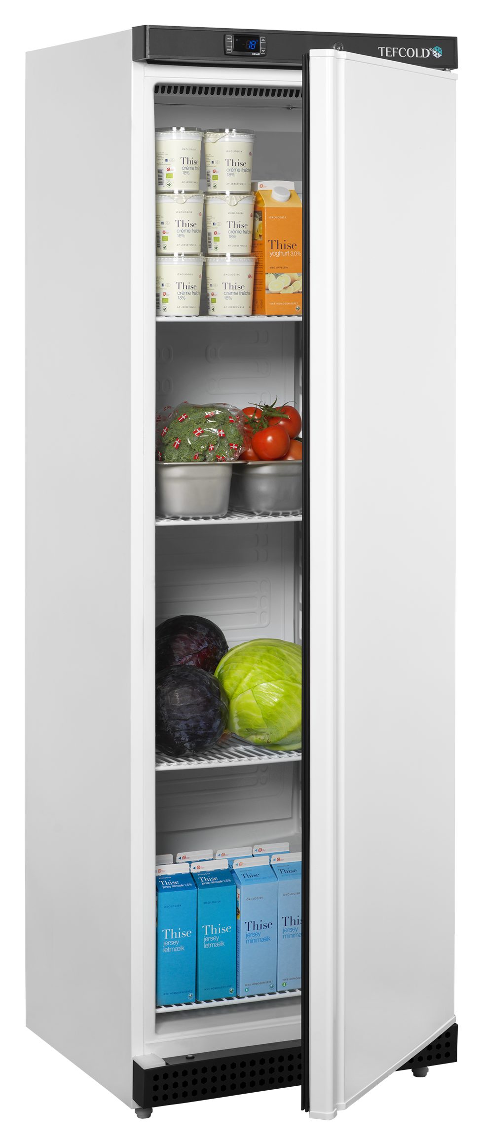 Réfrigérateur professionnel 1 porte pleine 239 l classe A - UR400W1 - Tefcold en cuisine professionnelle