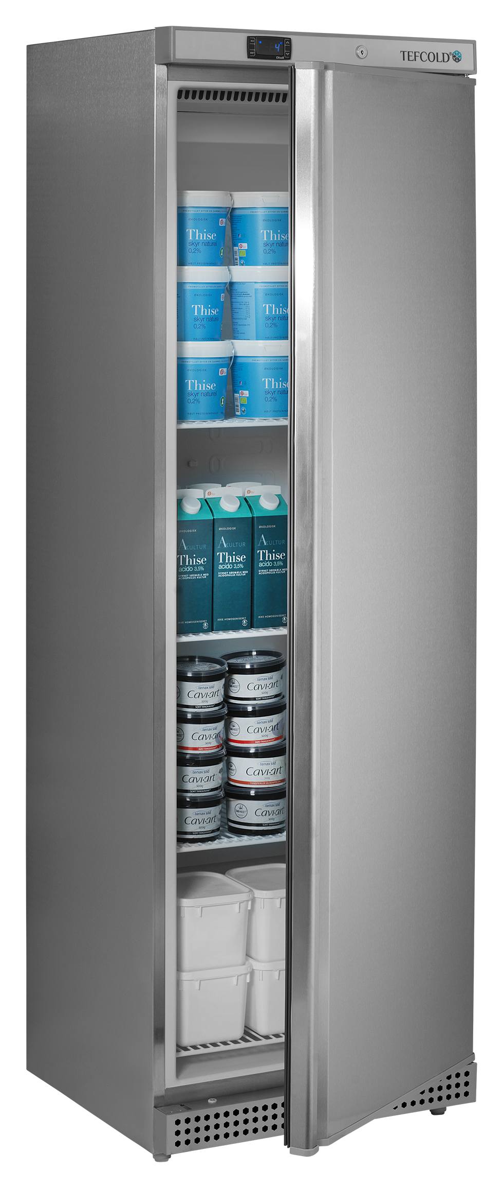 Réfrigérateur professionnel 1 porte pleine 350 litres classe A - UR400X1 - Tefcold en cuisine professionnelle