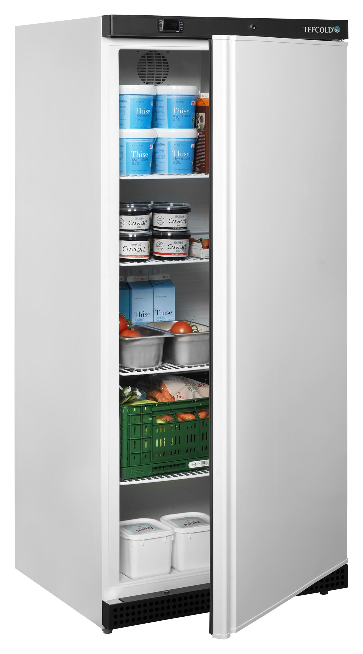Armoire réfrigérée professionnelle 1 porte pleine 420 L - UR550 - Tefcold en cuisine professionnelle