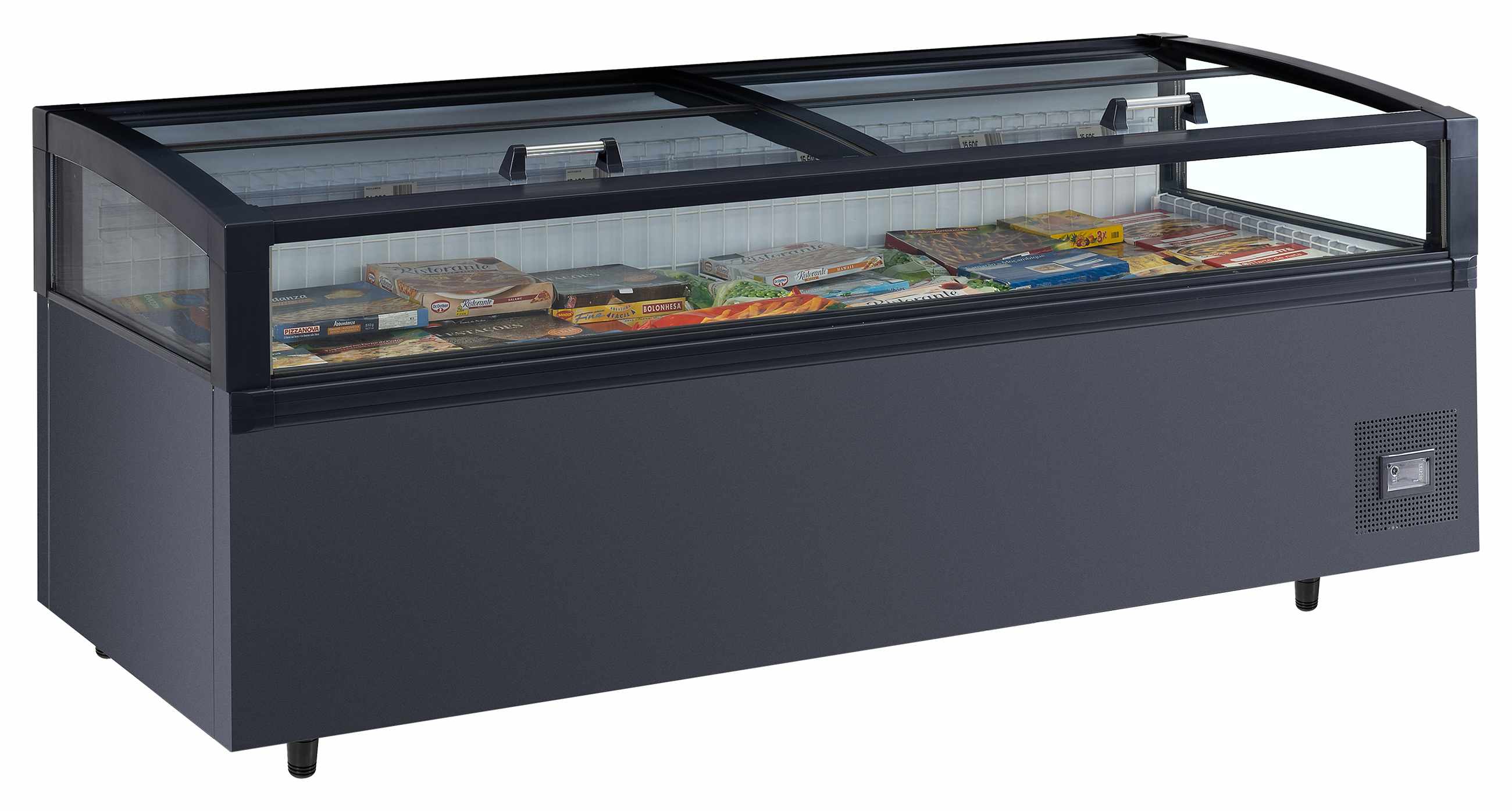 Vitrine réfrigérée professionnelle couvercles vitrés coulissants capacité 860 l - VIEW 250 CF VS - Tefcold en cuisine professionnelle