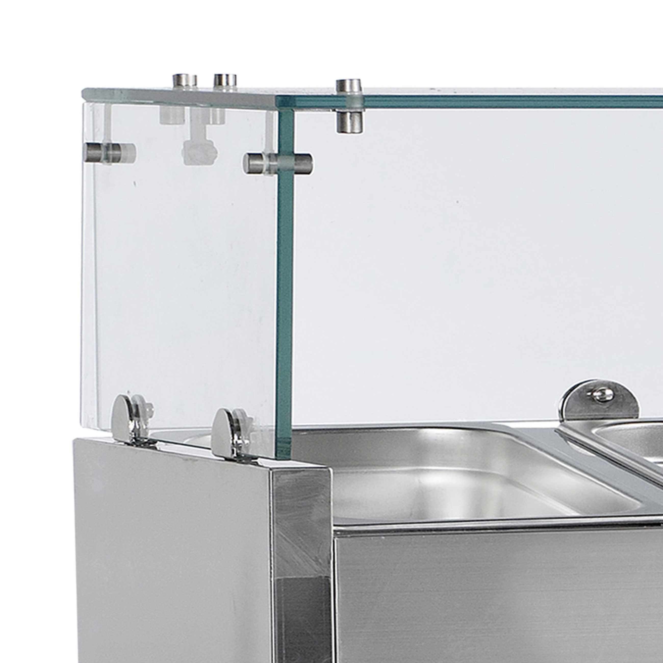 Vitrine réfrigérée professionnelle inox 32 litres positive - VK33-120 - Tefcold en cuisine professionnelle