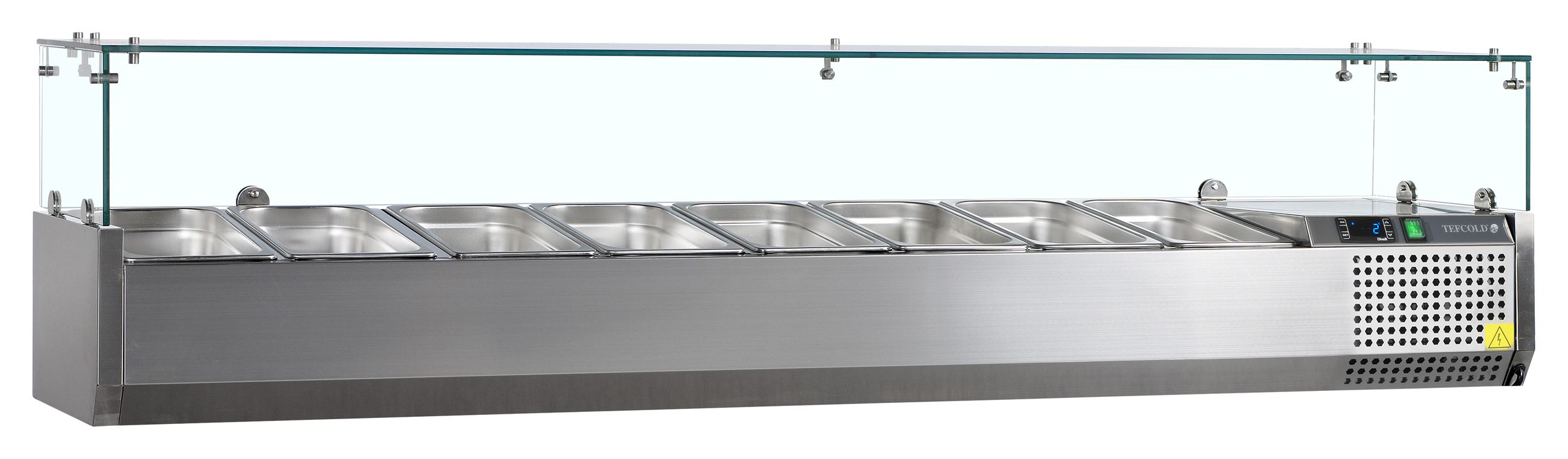 Vitrine réfrigérée professionnelle inox capacité 55 litres positive - VK33-180 - Tefcold